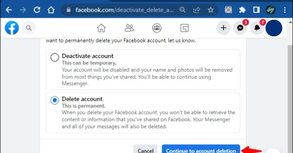 How To Delete Facebook Account 